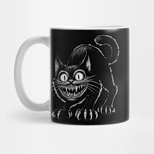 Evil Black Cat - Demon Cat Design Mug